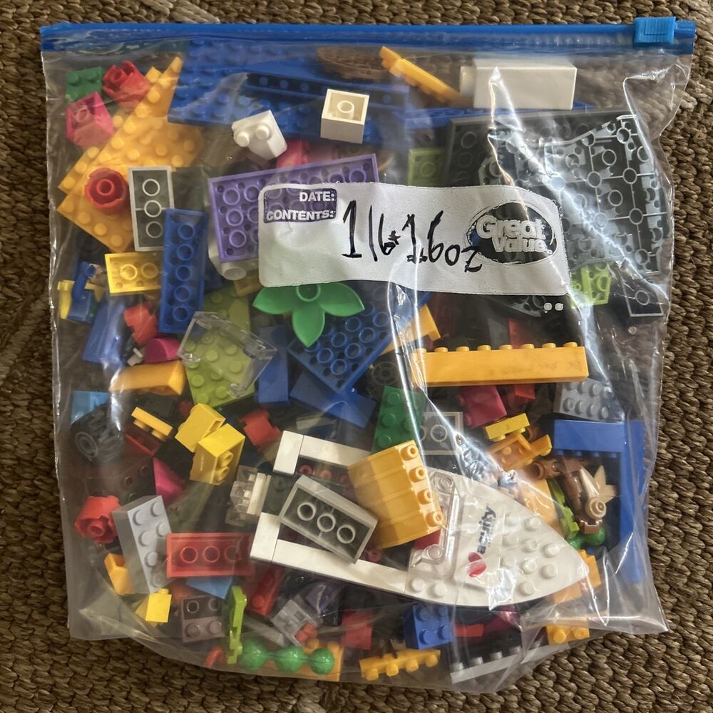 Mega Bloks Tyco & More Bulk Generic Building Toy Parts Mixed Colors 1lb 1.6ozs!